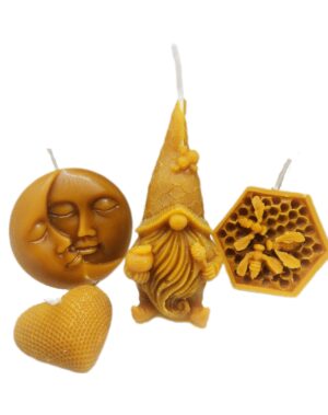 Velas Artesanales de Cera Abeja Natural
